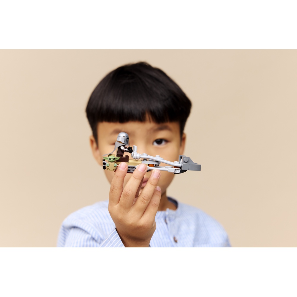 Покупка Конструктор LEGO Star Wars Швидкісний мотоцикл Мандалорця та Грогу 58 деталей (75436)