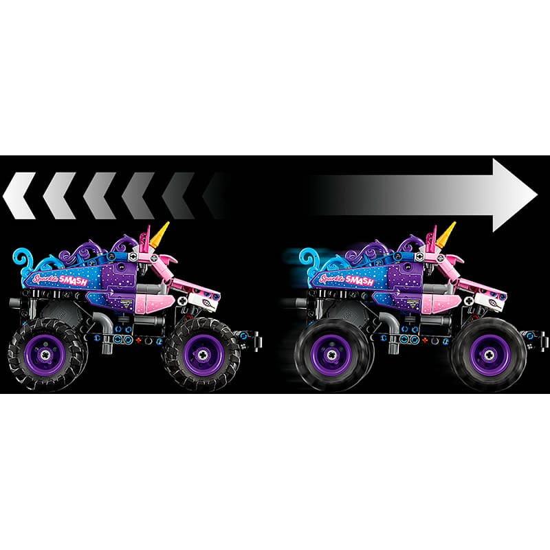 В Україні Конструктор LEGO Technic Monster Jam Sparkle Smash 243 деталі (42220)