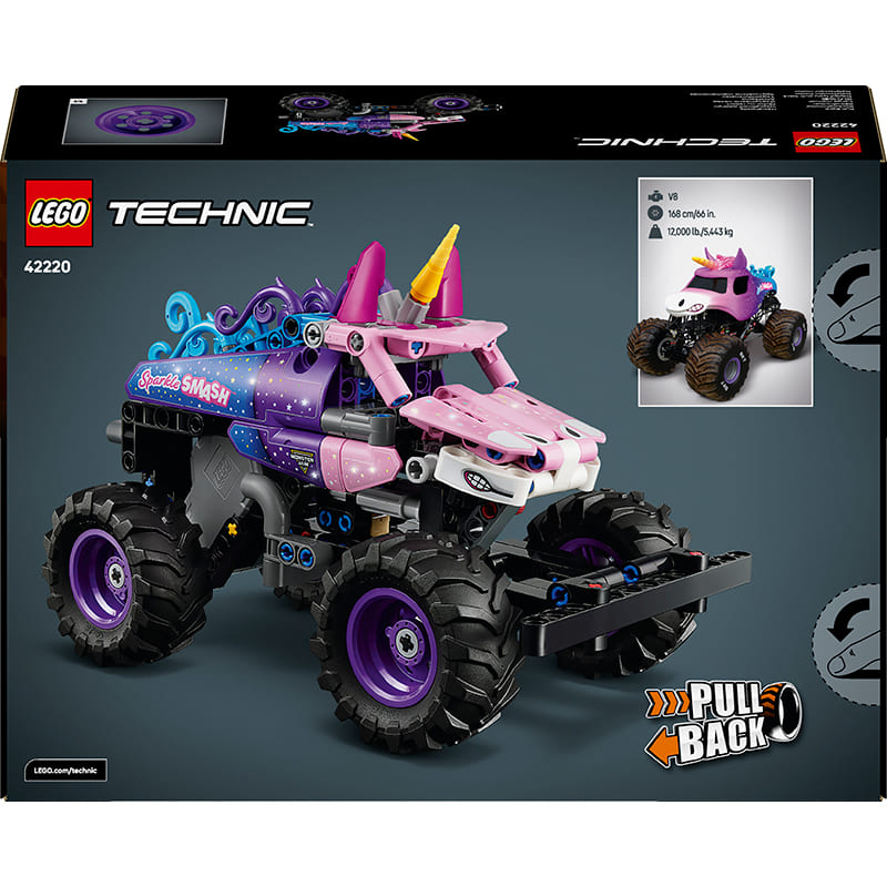 Конструктор LEGO Technic Monster Jam Sparkle Smash 243 деталі (42220) Тематика транспорт
