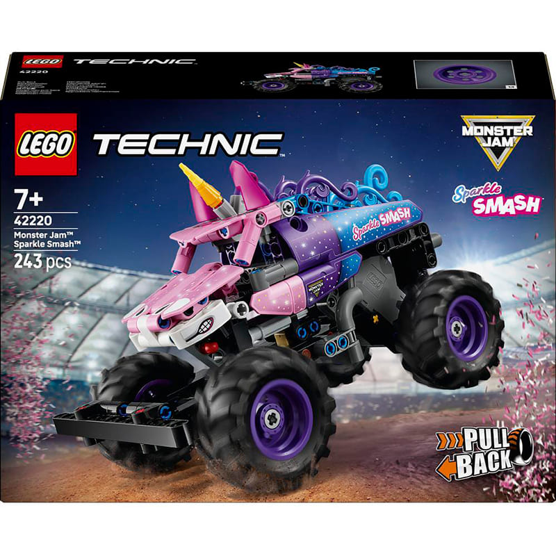 Конструктор LEGO Technic Monster Jam Sparkle Smash 243 деталі (42220)