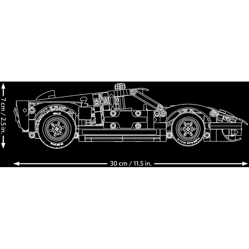 Фото 15 Конструктор LEGO Technic Автомобіль для гонок Ford GT40 MKII 1966 793 деталі (42223)