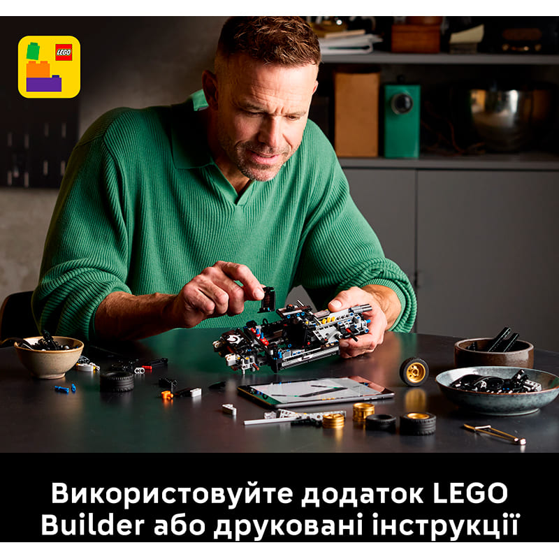 Замовити Конструктор LEGO Technic Автомобіль для гонок Ford GT40 MKII 1966 793 деталі (42223)