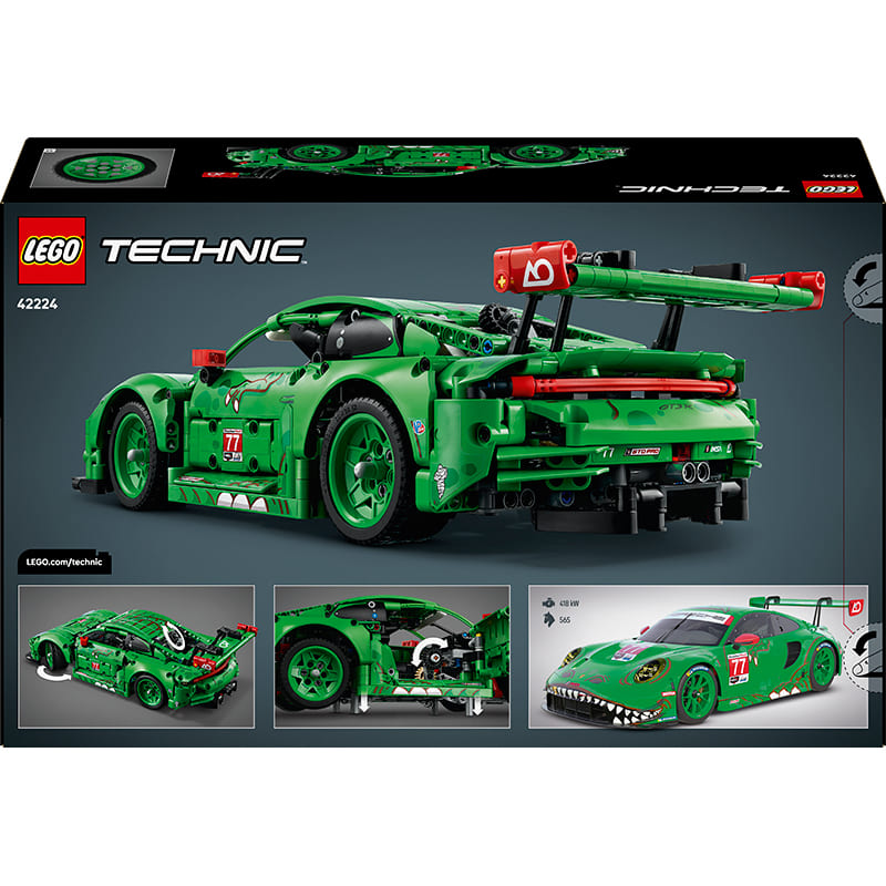 Конструктор LEGO Technic Автомобіль Porsche 911 GT3 R REXY AO Racing 1313 деталі (42224) Тематика транспорт