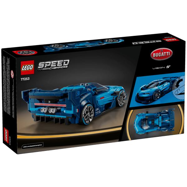 В Україні Конструктор LEGO Speed ​​Champions Спортивний автомобіль Bugatti Vision Gran Turismo Hyper 284 деталі (77253)