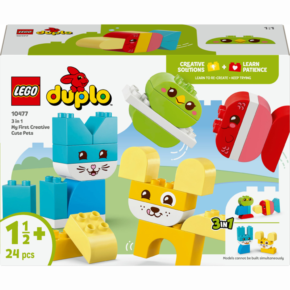 Конструктор LEGO DUPLO My First Чарівні домашні улюбленці 3 в 1 24 ел (10477-)