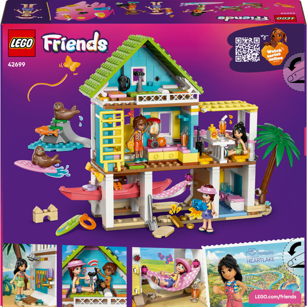 Зовнішній вигляд Конструктор LEGO Friends Пляжний будиночок з морськими котиками 400 ел (42699)