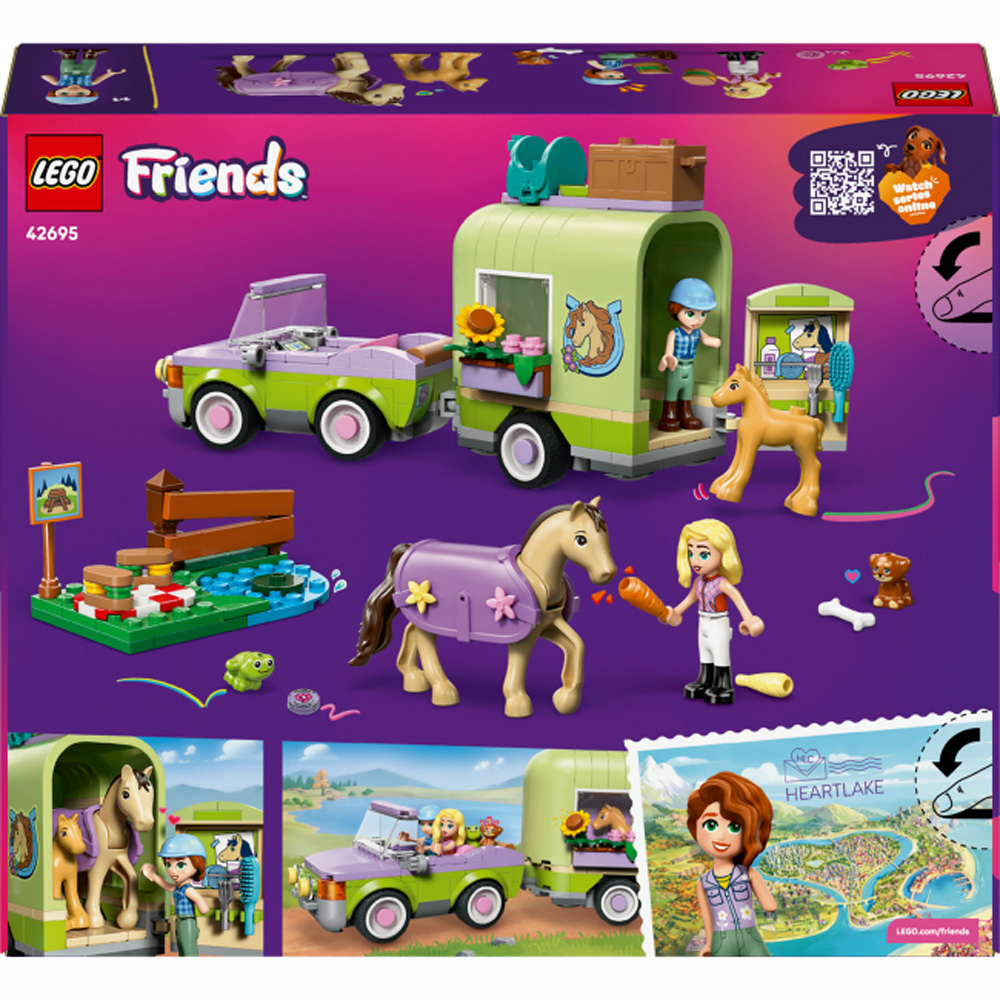 Конструктор LEGO Friends Прицеп для коня и жеребенка 279 эл (42695) Тематика на произвольную тему