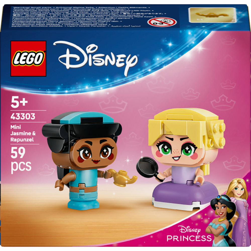 Конструктор LEGO Disney Princess Минипринцессы Жасмин и Рапунцель 59 эл (43303)