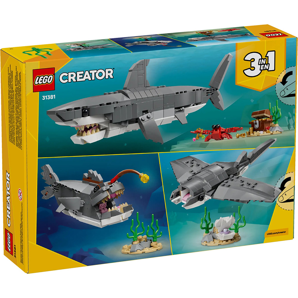 Изображение Конструктор LEGO Creator Лютая акула со сундуком сокровищ (31381)