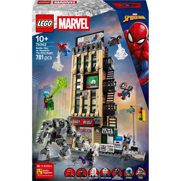 Конструктор LEGO Super Heroes Человек-паук против Мистерио: Дейли Бьюгл 781 деталь (76342)