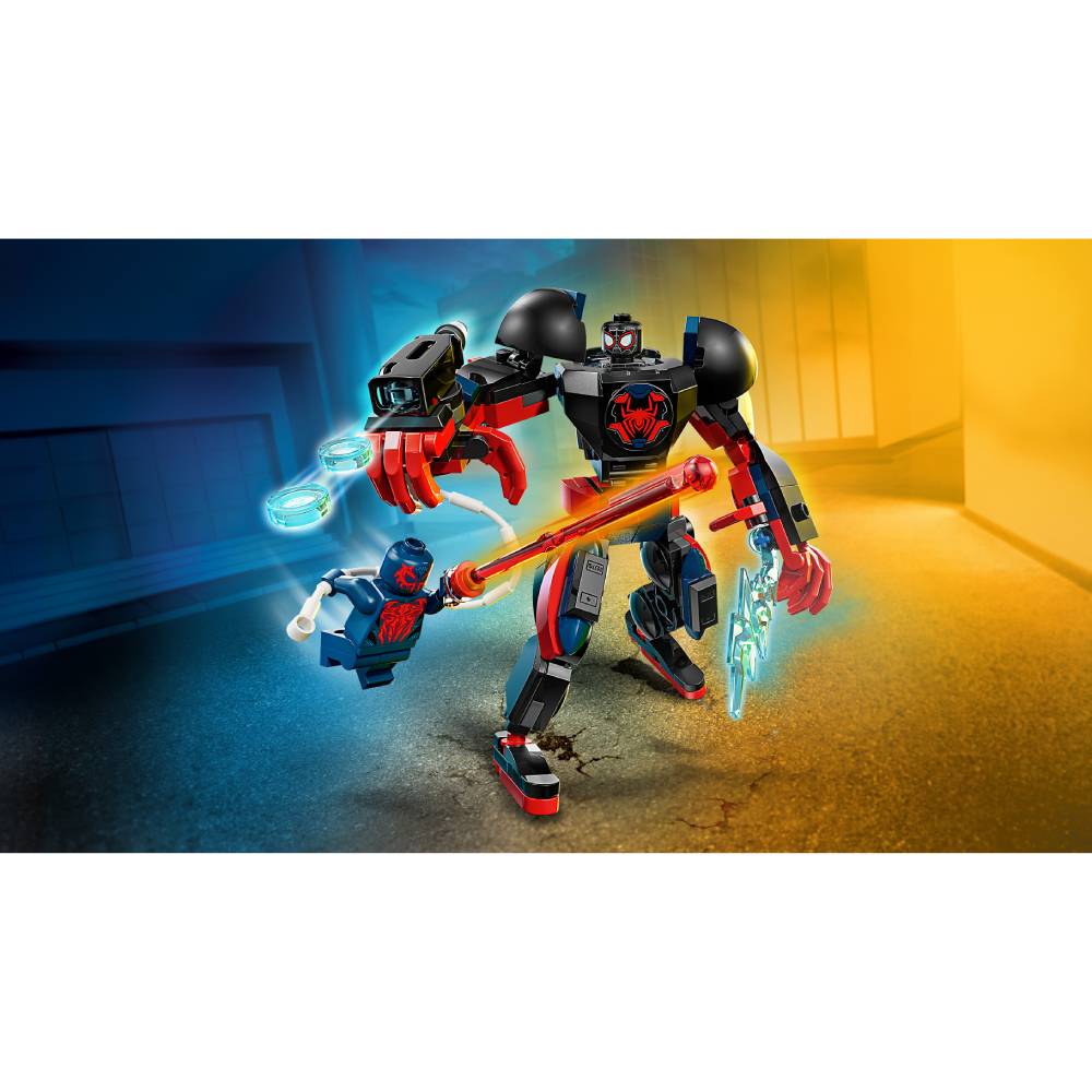 Внешний вид Конструктор LEGO Super Heroes Робот Майлза Моралеза vs. Человек-паук 2099 135 детали (76337)