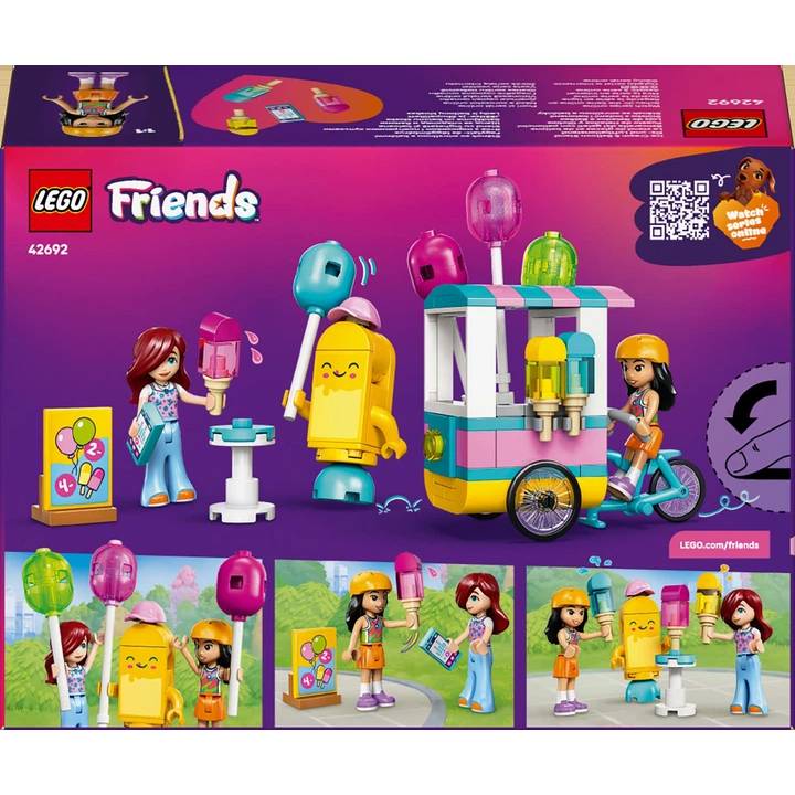 Конструктор LEGO Friends Ятка с мороженым и воздушными шариками 107 детали (42692) Крепление блок