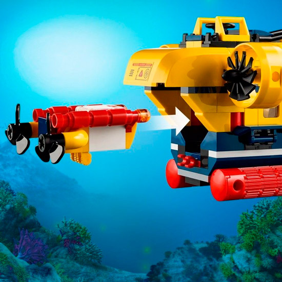 Конструктор LEGO City Океан: дослідницька підводний човен (60264) Серія Lego City