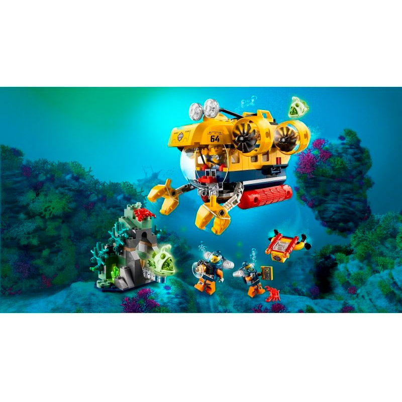 Фото Конструктор LEGO City Океан: дослідницька підводний човен (60264)