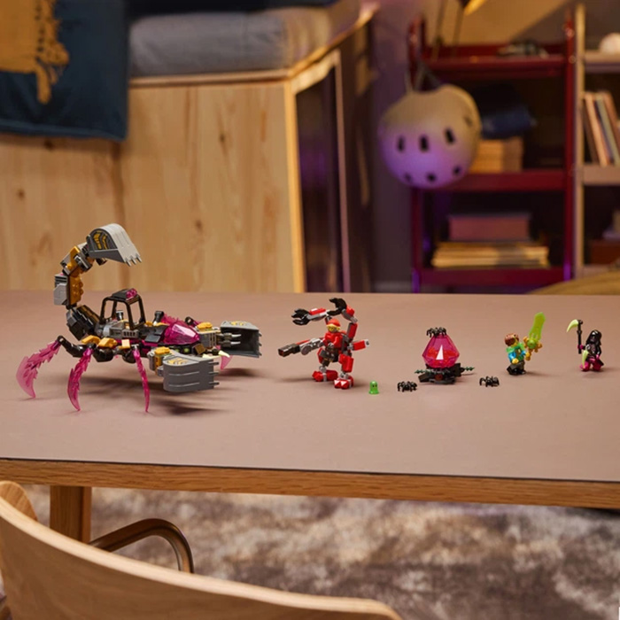 Конструктор LEGO DREAMZzz Кошмарний землекоп-скорпіон 505 деталей (71513) Кріплення блок