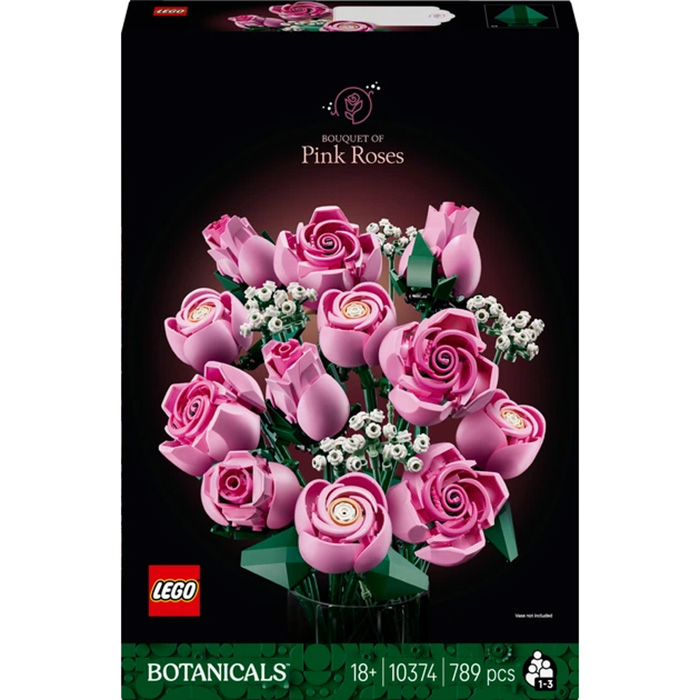 Конструктор LEGO Botanicals Букет розовых роз 789 деталей (10374)