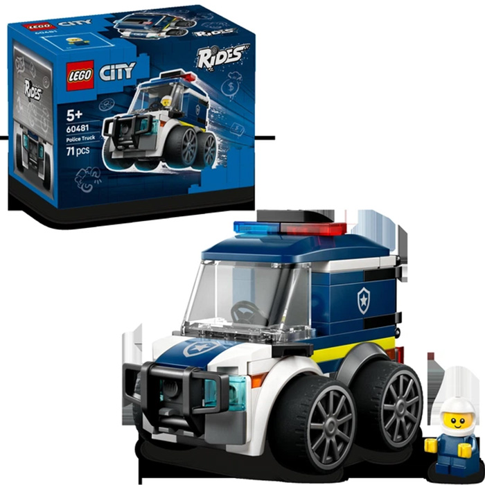 Конструктор LEGO City Автомобілі - Поліцейська вантажівка 71 деталь (60481) Кріплення блок