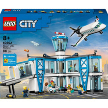 Конструктор LEGO City Аэропорт с самолетом 887 деталей (60502)