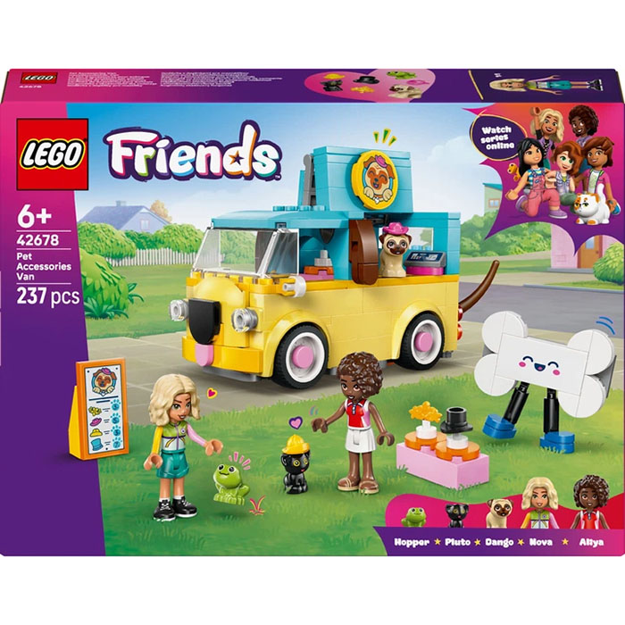 Конструктор LEGO Friends Фургон с аксессуарами для питомцев 237 деталей (42678)
