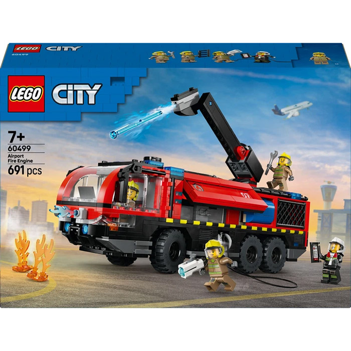 Конструктор LEGO City Пожарный грузовик в аэропорту 691 деталь (60499)