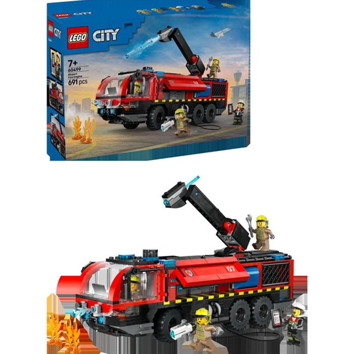 Заказать Конструктор LEGO City Пожарный грузовик в аэропорту 691 деталь (60499)