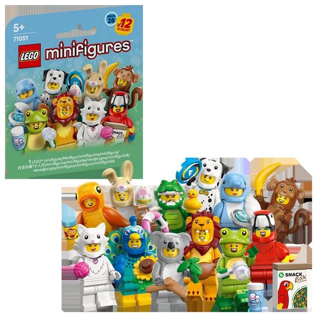 Конструктор-сюрприз LEGO Minifigures Тварини. Серія 28 7 деталей (71051) Тематика тварини