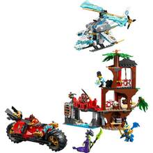 Конструктор LEGO Ninjago Автомобильная битва ниндзя у дома на дереве 642 элемента (71857)