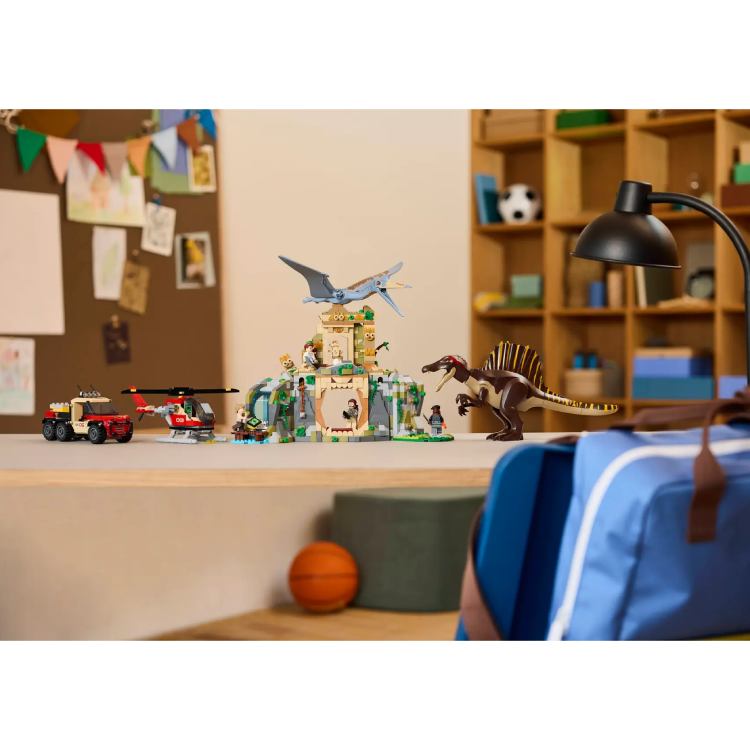 Зображення Конструктор LEGO Jurassic World Повітряна місія зі спинозавром та кетцалькоатлем 984 деталі (76976)