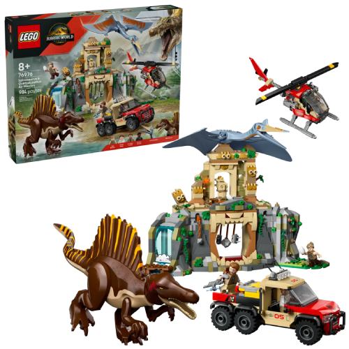 Конструктор LEGO Jurassic World Повітряна місія зі спинозавром та кетцалькоатлем 984 деталі (76976) Тематика герої фільмів і мультфільмів