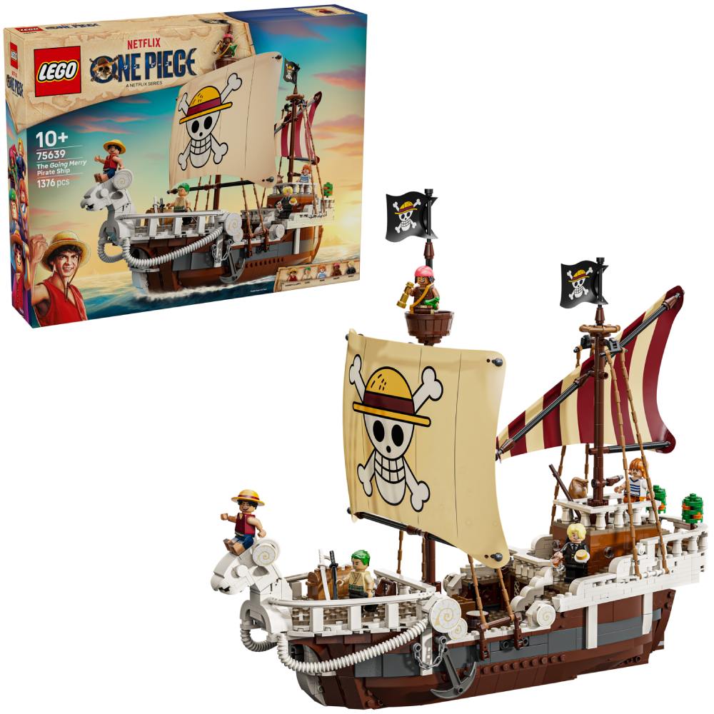 Конструктор LEGO ONE PIECE Пиратский корабль Вездеходный Мерри 1376 деталей (75639) Тип классический