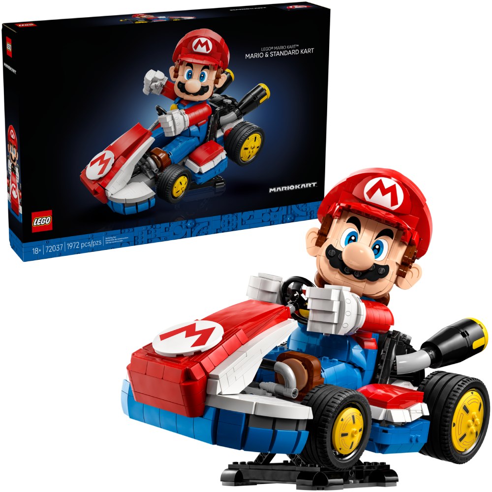 Конструктор LEGO Super Mario Mario Kart: Mario та Standard Kart 1972 деталі (72037) Тип класичний