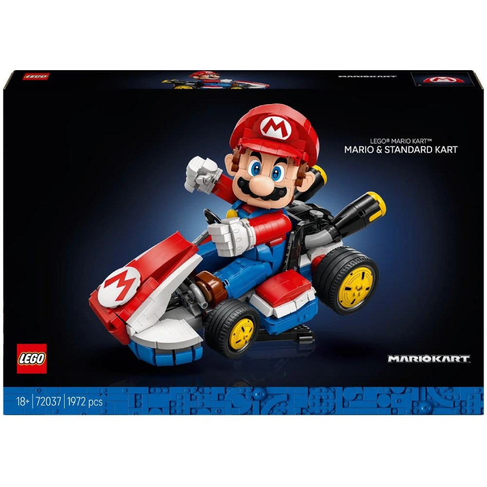 Конструктор LEGO Super Mario Mario Kart: Mario та Standard Kart 1972 деталі (72037)