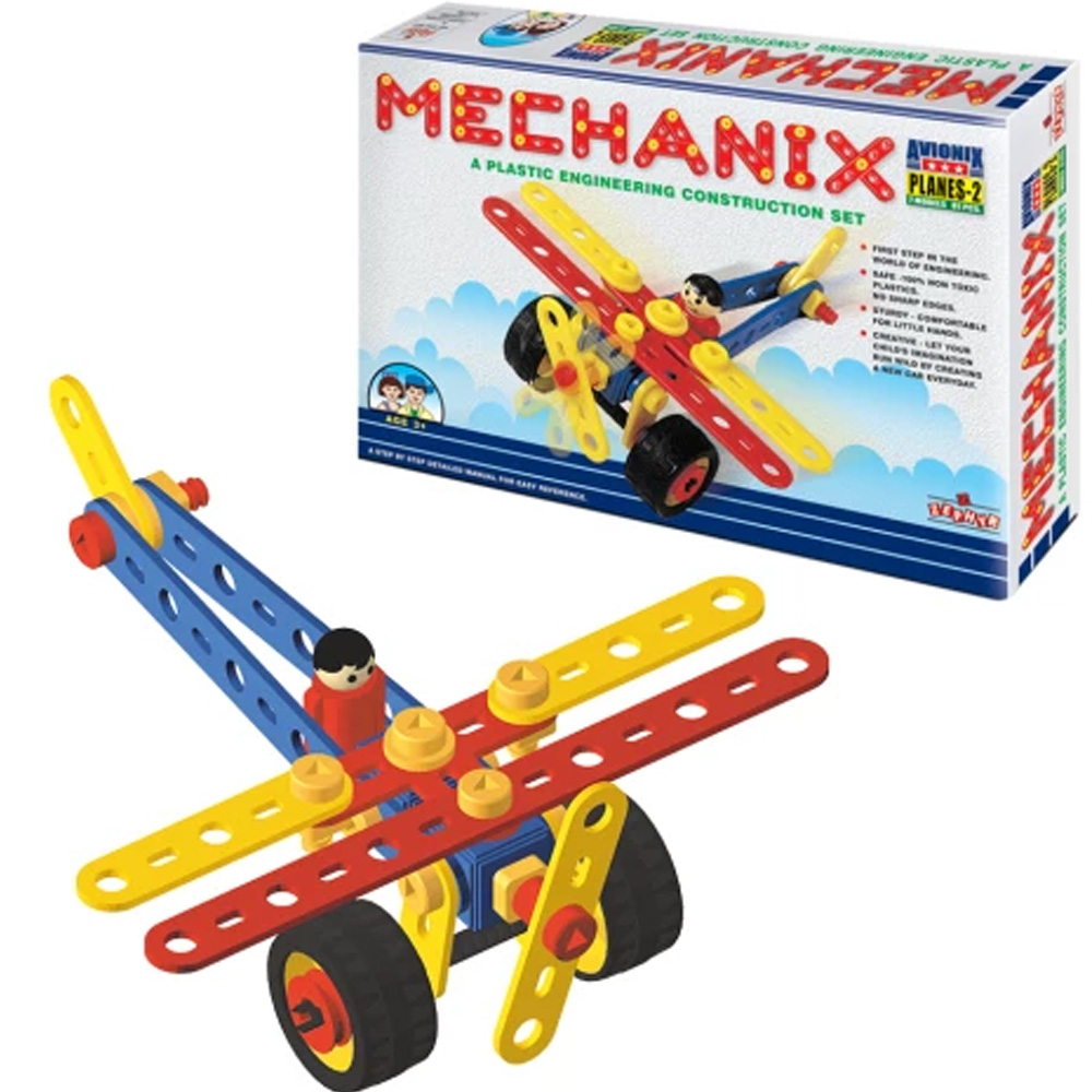 Конструктор ZEPHYR "MECHANIX" Самолет №2 81 эл./7 мод (2005) Тип классический