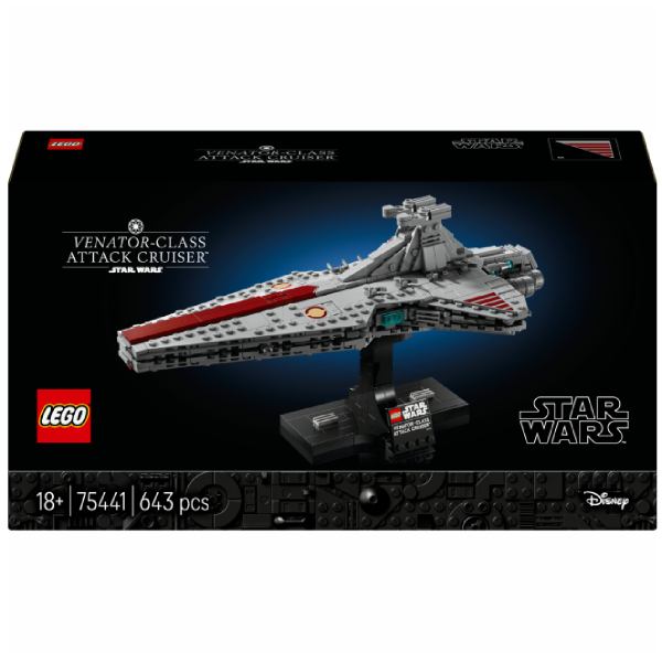 Конструктор LEGO Star Wars Зоряний крейсер класу Венатор 643 деталі (75441)
