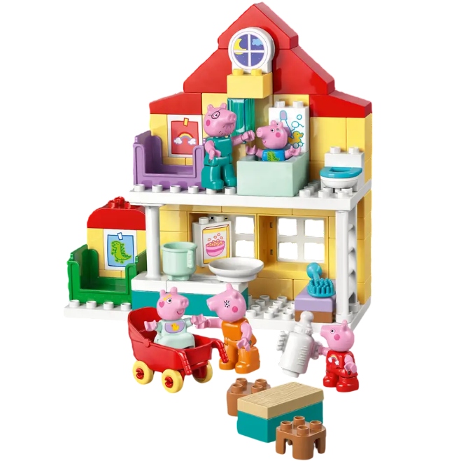 Конструктор LEGO DUPLO Peppa Pig Сімейний будинок 84 ел (10467) Кріплення блок