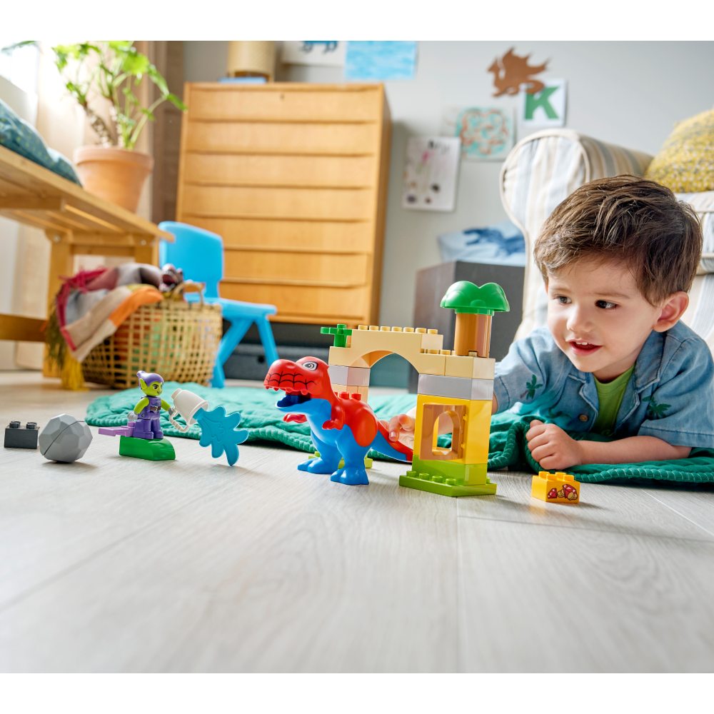 Покупка Конструктор LEGO DUPLO Динозавр Spidey-Rex проти Зеленого Гобліна 50 ел (10463)