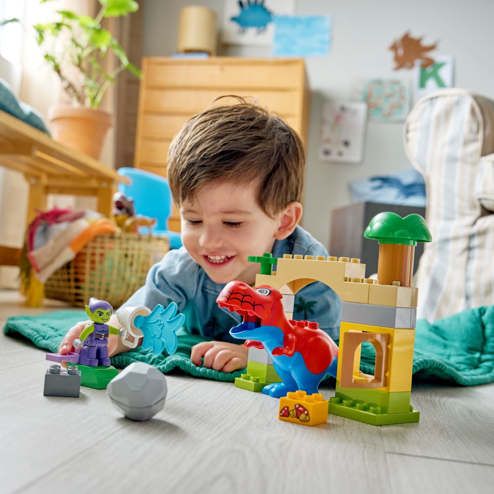 Зовнішній вигляд Конструктор LEGO DUPLO Динозавр Spidey-Rex проти Зеленого Гобліна 50 ел (10463)