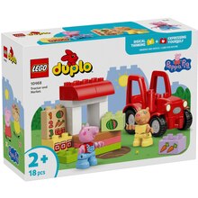 Конструктор LEGO DUPLO Peppa Pig Трактор та ринок 18 ел (10468)