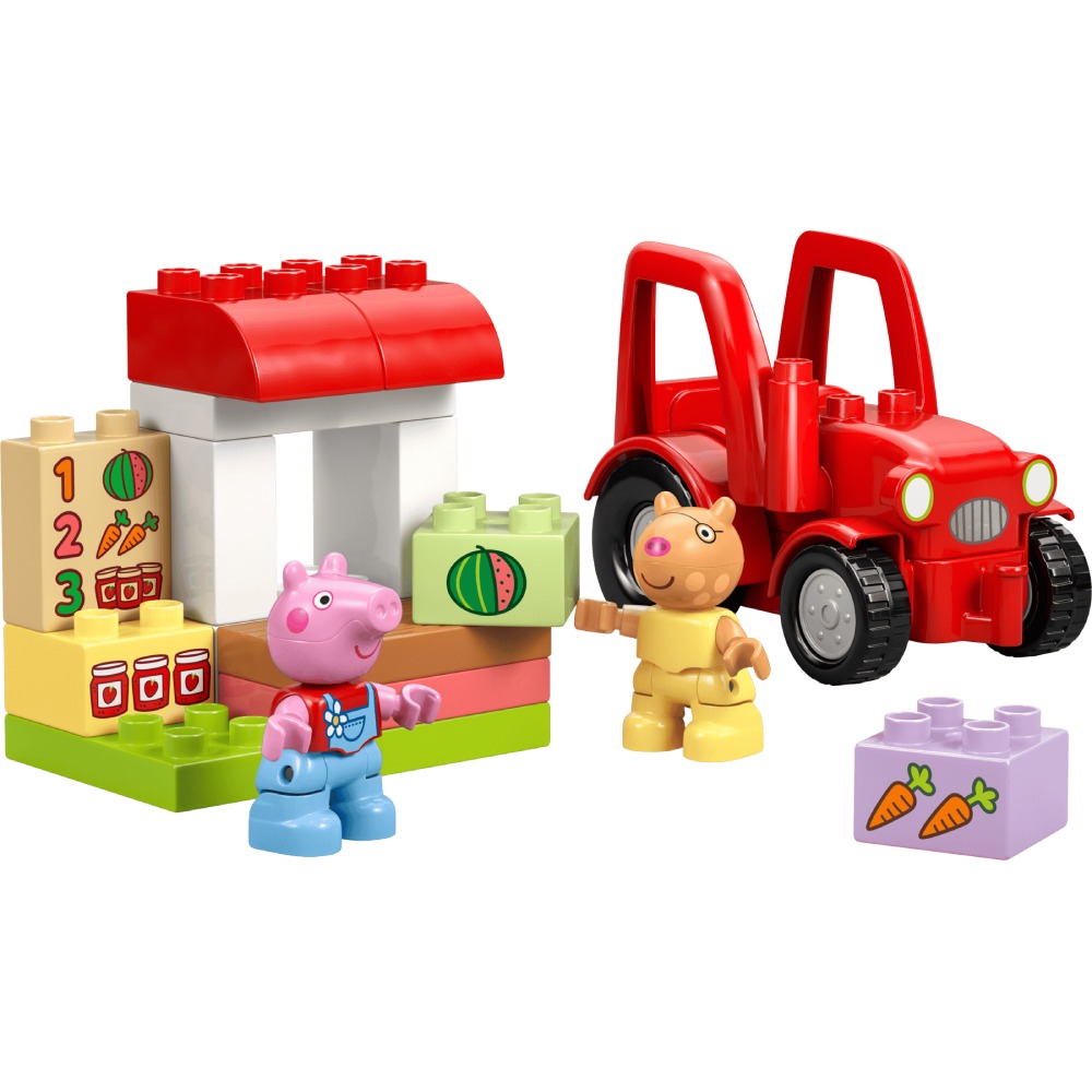 Конструктор LEGO DUPLO Peppa Pig Трактор та ринок 18 ел (10468) Тип класичний