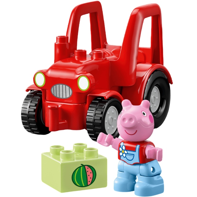 Зовнішній вигляд Конструктор LEGO DUPLO Peppa Pig Трактор та ринок 18 ел (10468)