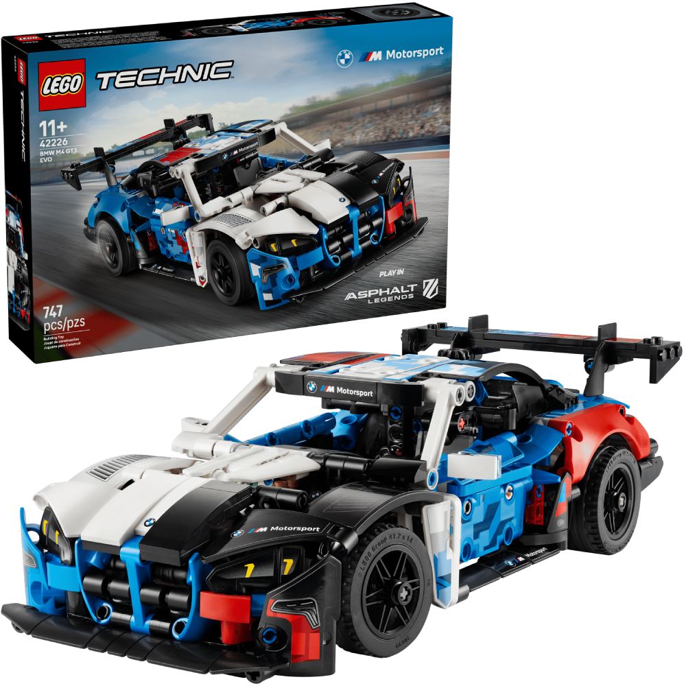 Конструктор LEGO Technic Автомобіль для гонок BMW M4 GT3 EVO 747 ел (42226) Тематика транспорт