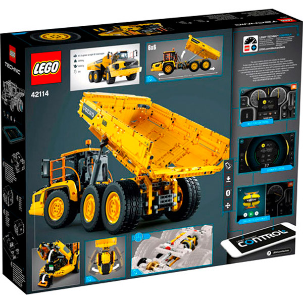 Конструктор LEGO Technic Самосвал Volvo 6х6 (42114) Тип моторизированные