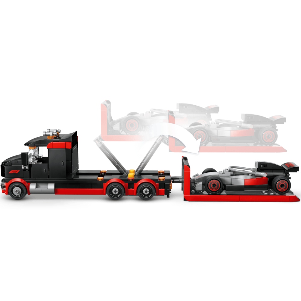 Фото Конструктор LEGO City Грузовик для демонстрации F1 с гоночным автомобилем Audi F1 508 эл (60493)