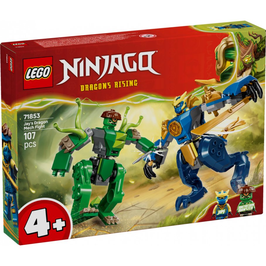 Конструктор LEGO Ninjago Битва робота дракона Джея 107 ел (71853)