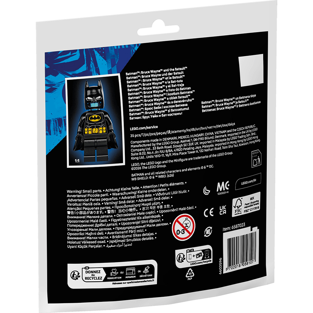 Конструктор LEGO Super Heroes Брюс Вейн та костюм Бетмена (30726) Тематика герої фільмів і мультфільмів
