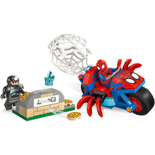 Конструктор LEGO Marvel Павук на мотоциклі проти Носорога (11206)