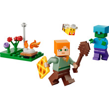 Конструктор LEGO Minecraft Конфлікт біля багаття Алекса 31 деталь (30732)