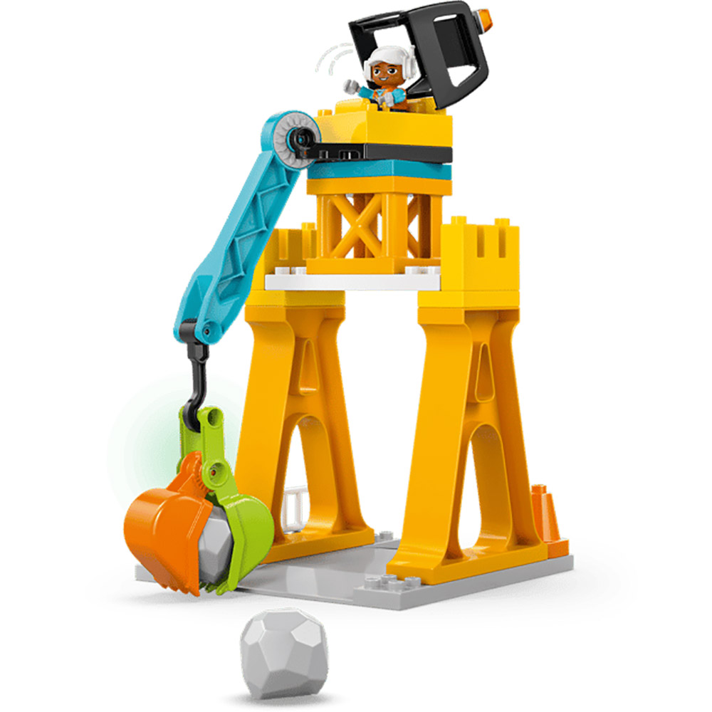 Фото Конструктор LEGO DUPLO Town 3-в-1 Будівельний майданчик та техніка 84 деталі (10476)