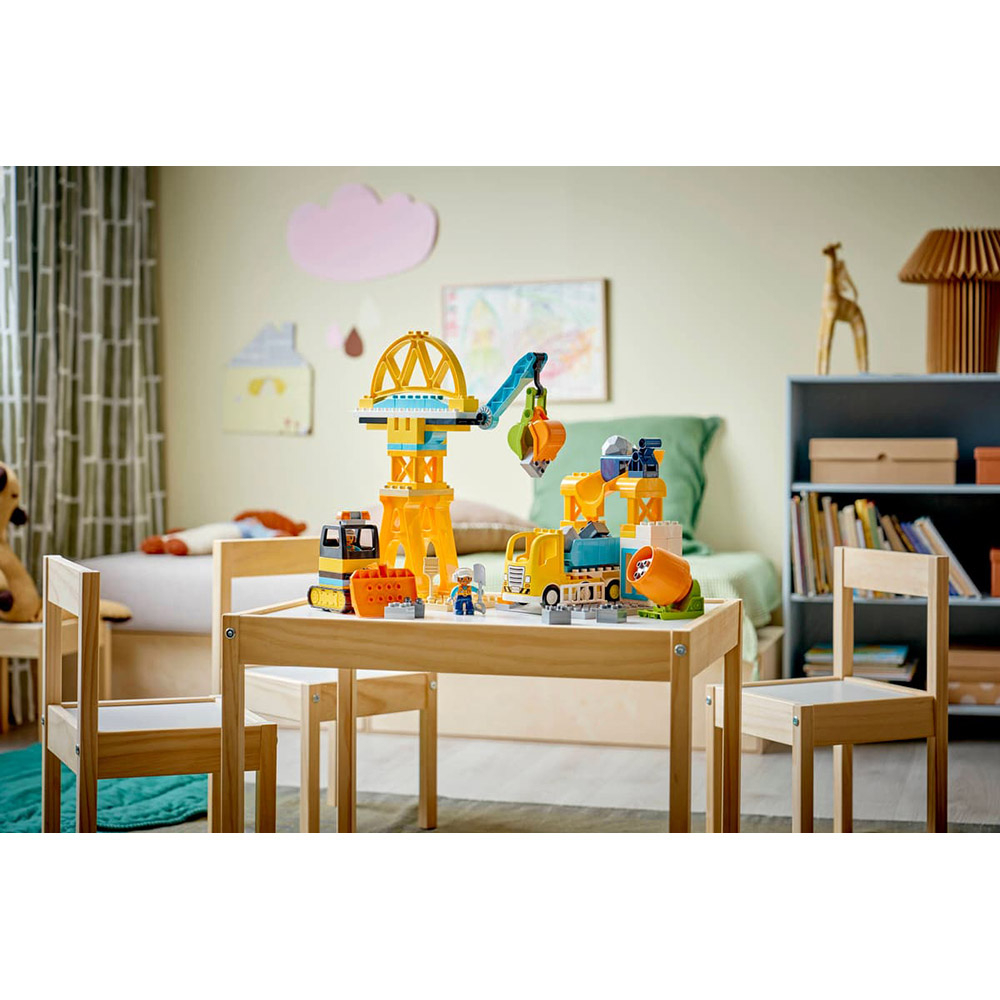 Зображення Конструктор LEGO DUPLO Town 3-в-1 Будівельний майданчик та техніка 84 деталі (10476)