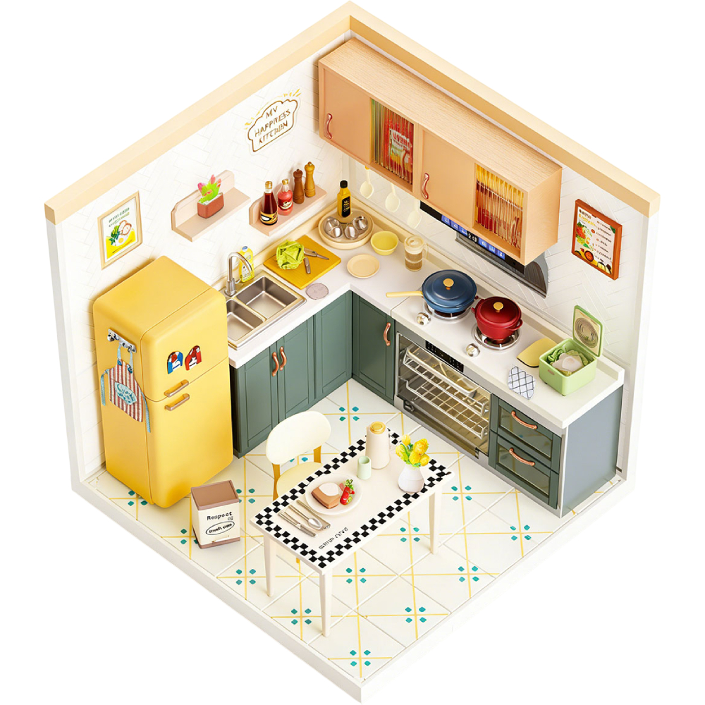 Конструктор-румбокс MINI HOUSE серии Интерьер - Кухня (8005) Возраст 8 лет